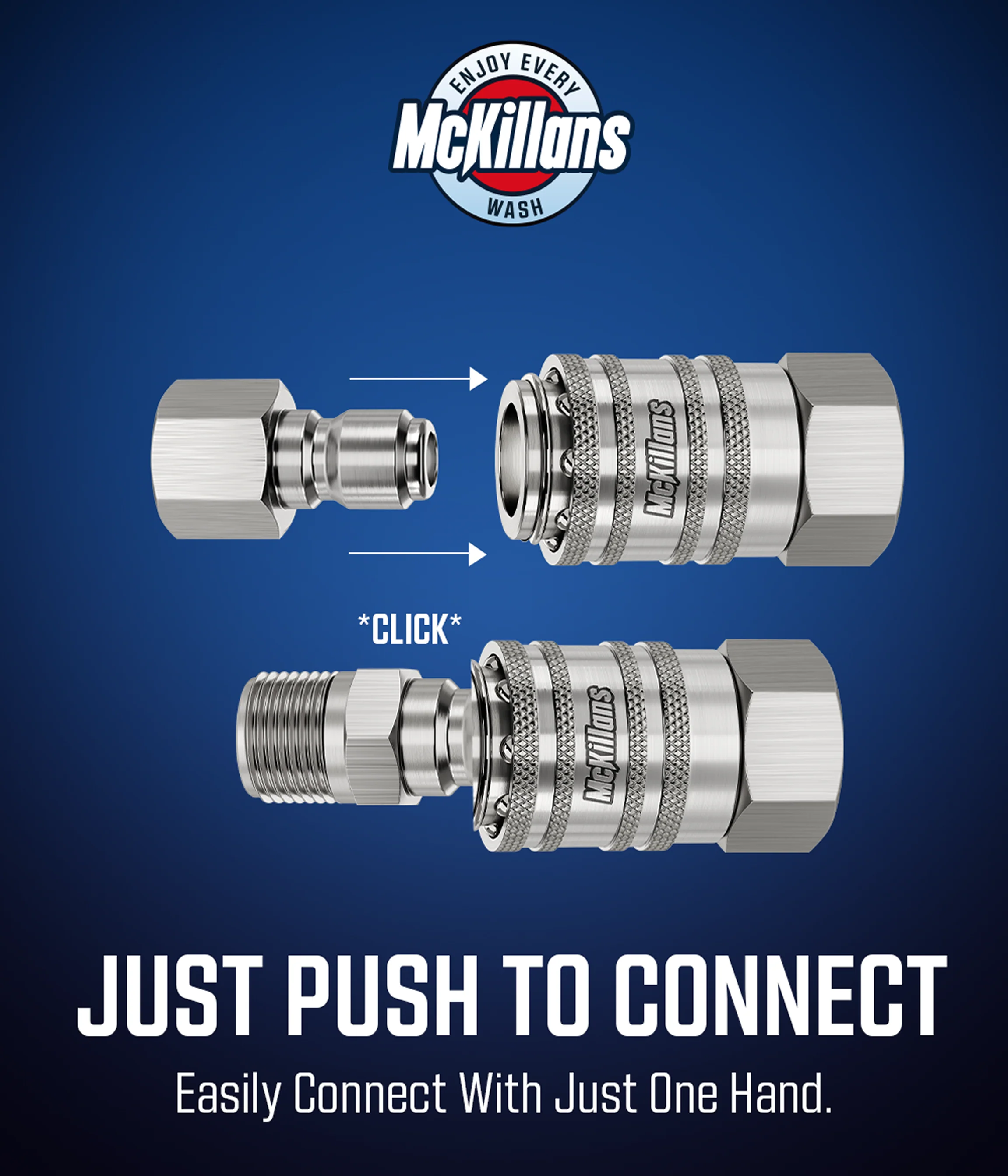 3/8" NPT Automatic Quick Connect Set of 4 - Image 3